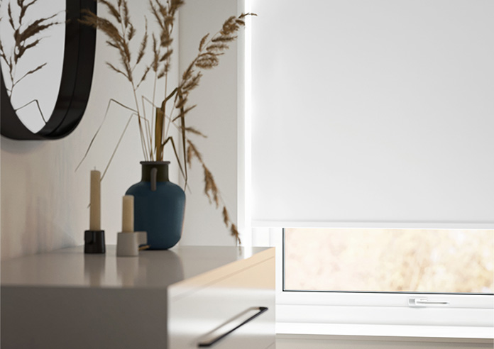 Florenza (Blackout), Fresh White - Twist&Fit Roller Blind - Image 5